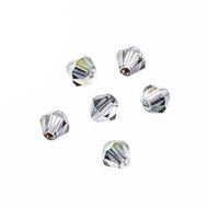 Crystal Lane 4mm Bicone 2-Strand 7in – Transparent Rose Green Luster