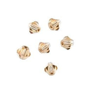Crystal Lane 4mm Bicone 2-Strand 7in – Transparent Topaz AB