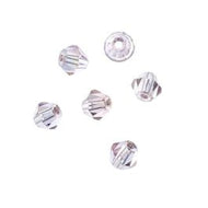Crystal Lane 4mm Bicone 2-Strand 7in – Transparent Pink AB