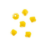 Crystal Lane 4mm Bicone 2-Strand 7in – Opaque Yellow