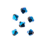 Crystal Lane 4mm Bicone 2-Strand 7in – Opaque Blue Iris