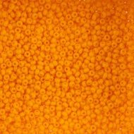 Size 10 Seed Beads - Opaque Light Orange (O02)