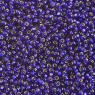 Size 10 Seed Beads - Silverlined Royal Blue (B06)