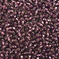 Size 10 Seed Beads - Silverlined Dark Purple (P10)