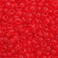 Size 11 Seed Beads - Transparent Light Red (R08) - 25g Bag
