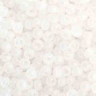 Size 11 Seed Beads - Opaque White Opal (BK22) - 25g Bag