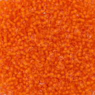 Size 11 Seed Beads - Crystal C/L Neon Orange (O17) - 25g Bag