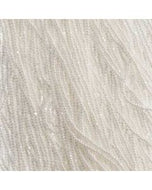 Size 13 Charlotte Beads - Opaque White Luster (BW15)