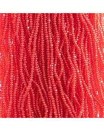 Size 13 Charlotte Beads - Transparent Red (R08)
