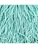 Size 13 Charlotte Beads - Opaque Green Aqua AB (G02)