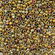 Miyuki Delica 11/0 5.2g vial Purple AB Metallic Gold