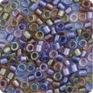 Miyuki Delica 11/0 5.2g Vial Purple Gold Sparkle Lined