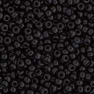 Miyuki Seed Bead 11/0 apx. 22g Black Opaque