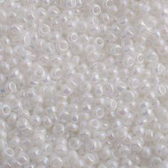 Miyuki Seed Bead 11/0 apx. 22g White Pearl AB