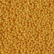 Size 10 Seed Beads - Solgel Dark Yellow (Y15)