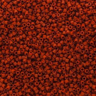 Miyuki Delica 11/0 5.2g Vial Frosted Glazed Red Matte