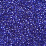 Size 10 Seed Beads - Transparent Navy Blue (B29)