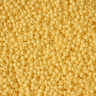 Size 10 Seed Beads - Solgel Chalk Yellow (Y13)