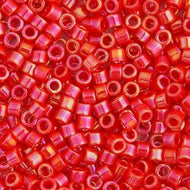 Miyuki Delica 11/0 5.2g Vial Red Coral Opaque AB