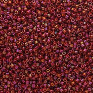 Miyuki Delica 11/0 5.2g Vial Opaque Glazed Red Cherry AB