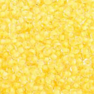 Size 10 Seed Beads - Colorlined Yellow (Y07)