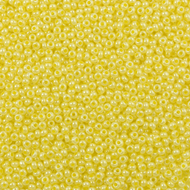 Size 10 Seed Beads - Pearl Yellow (Y08)