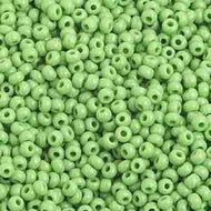 Size 10 Seed Beads - Opaque Light Green  (G02)