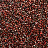 Miyuki Delica 11/0 5.2g Vial Picasso Opaque Red Garnet