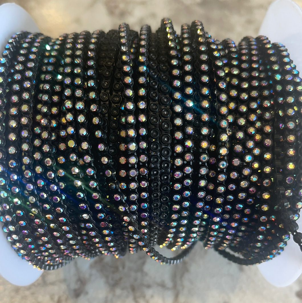 1 - Black with AB Stone