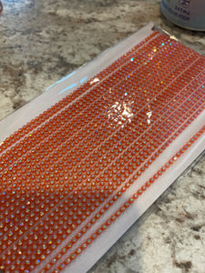 SS6 Neon Orange AB Stone