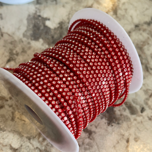 12 - Red with Crystal Stone